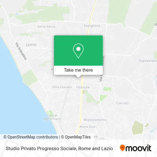 Studio Privato Progresso Sociale map