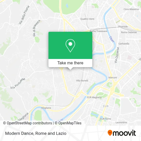 Modern Dance map