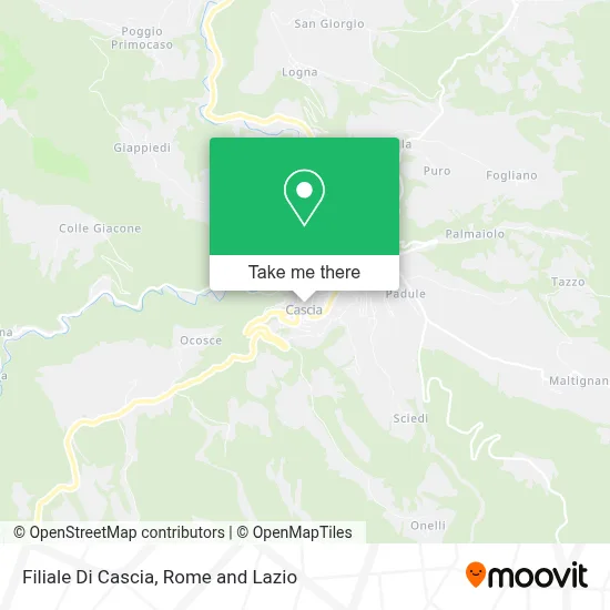 Filiale Di Cascia map