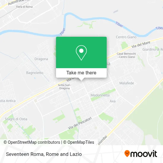 Seventeen Roma map