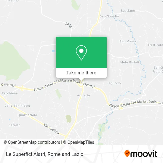 Le Superfici Alatri map