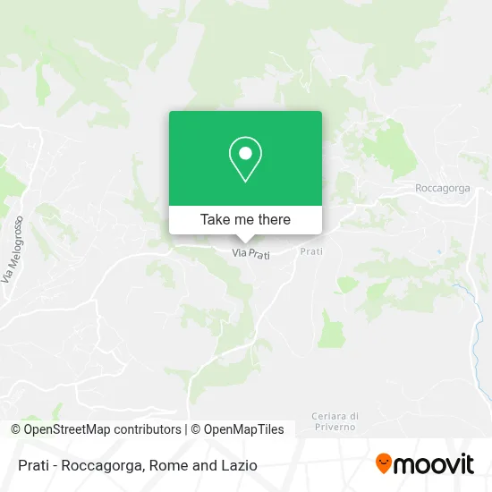 Prati - Roccagorga map