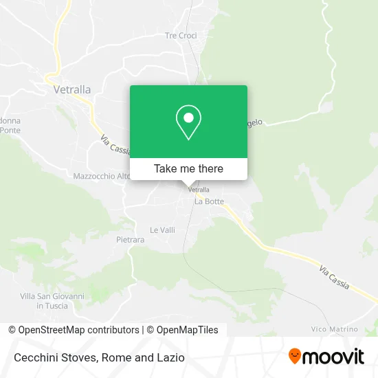 Cecchini Stoves map