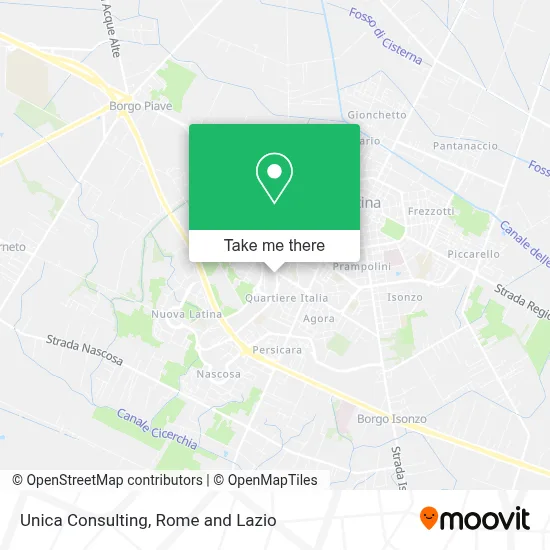Unica Consulting map