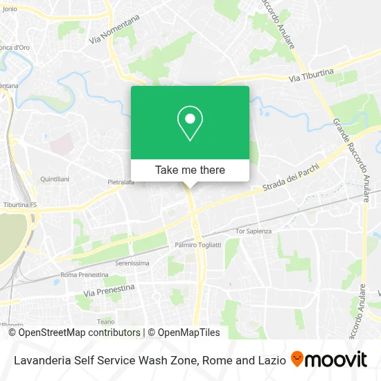 Lavanderia Self Service Wash Zone map