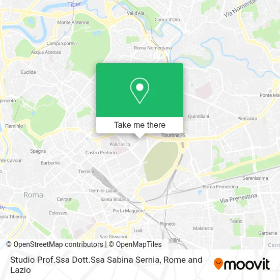 Studio Prof.Ssa Dott.Ssa Sabina Sernia map