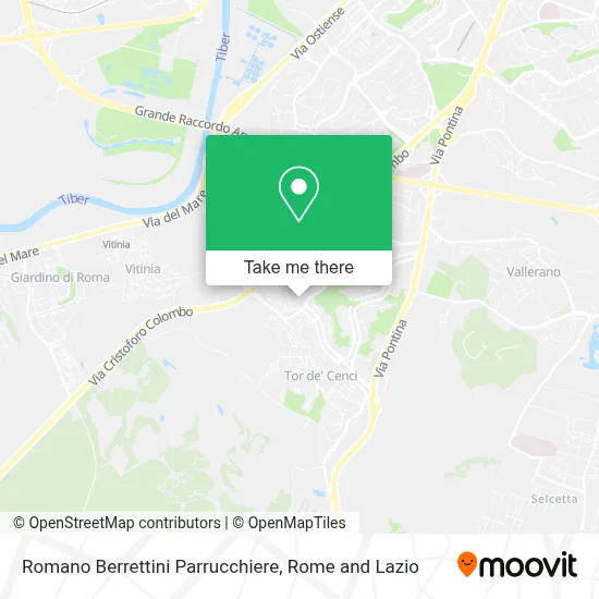 Romano Berrettini Parrucchiere map