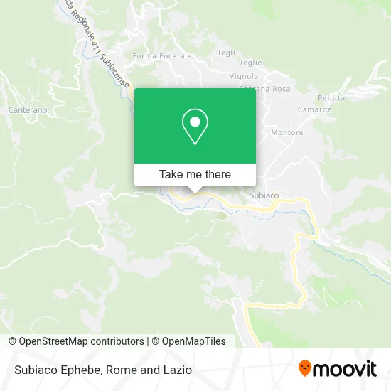 Subiaco Ephebe map