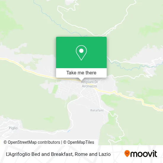 L'Agrifoglio Bed and Breakfast map