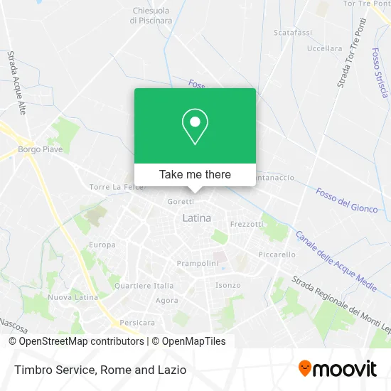Timbro Service map