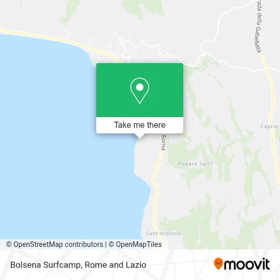 Bolsena Surfcamp map
