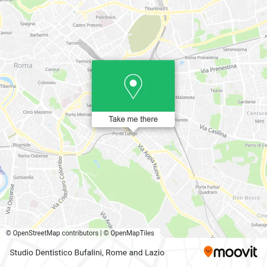 Studio Dentistico Bufalini map