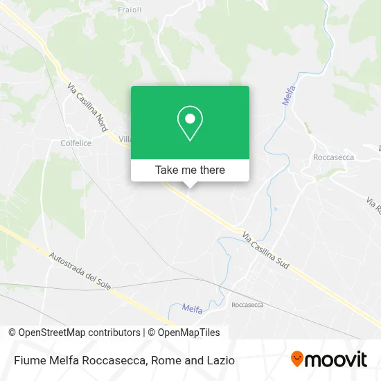 Fiume Melfa Roccasecca map