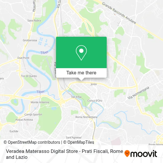 Veradea Materasso Digital Store - Prati Fiscali map