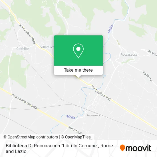 Biblioteca Di Roccasecca "Libri In Comune" map