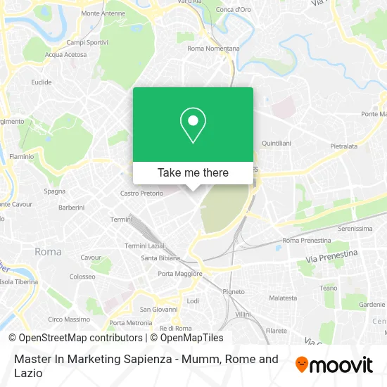 Master In Marketing Sapienza - Mumm map