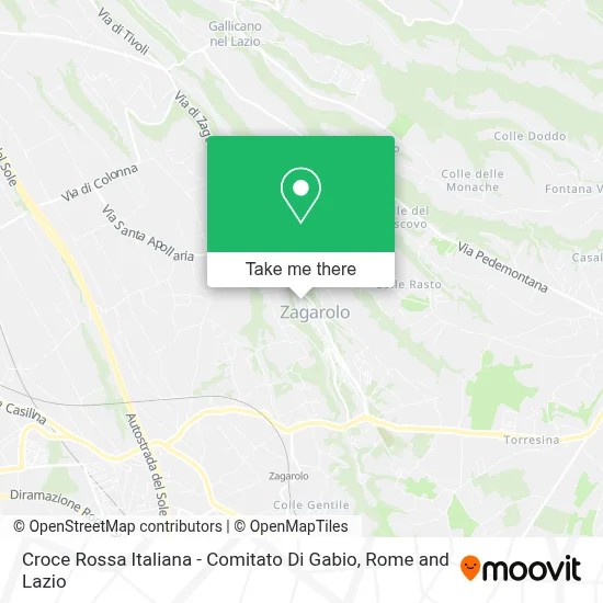 Croce Rossa Italiana - Comitato Di Gabio map