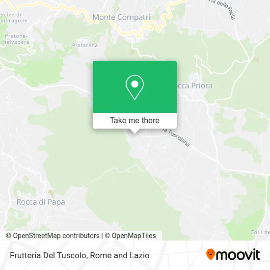 Frutteria Del Tuscolo map