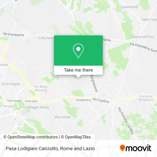 Pasa Lodigiani Calciotto map