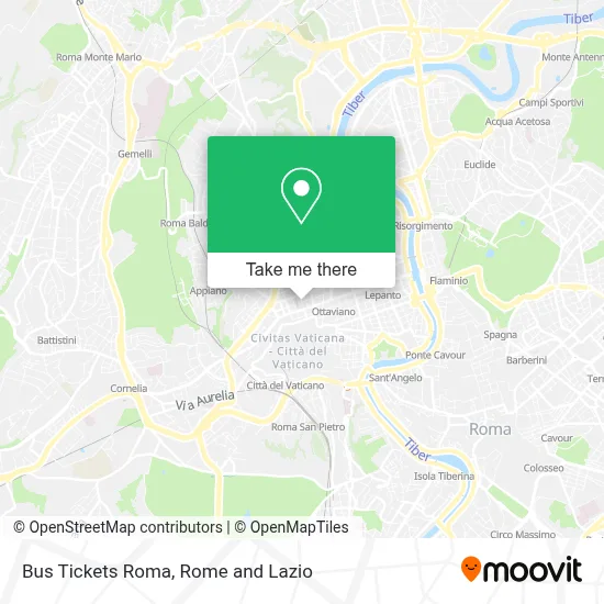 Bus Tickets Roma map