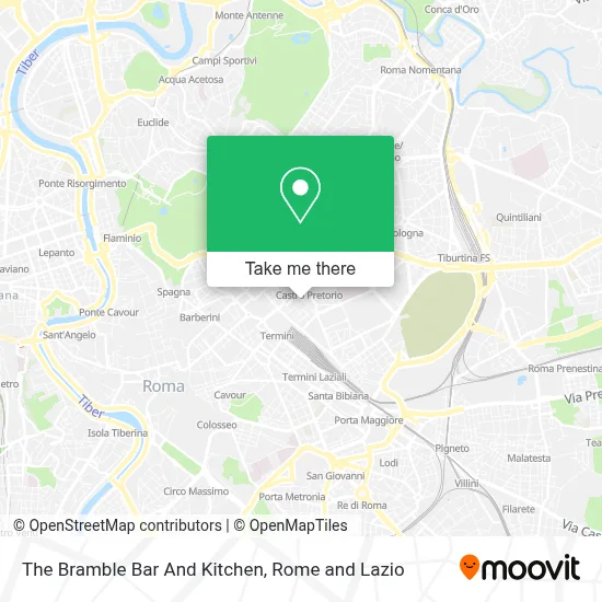 The Bramble Bar And Kitchen map