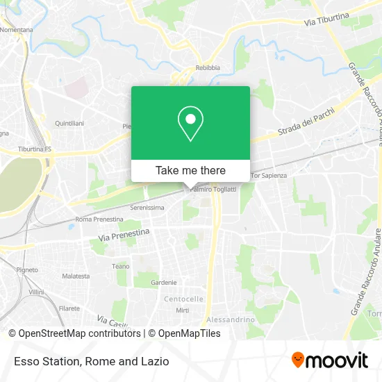 Esso Station map