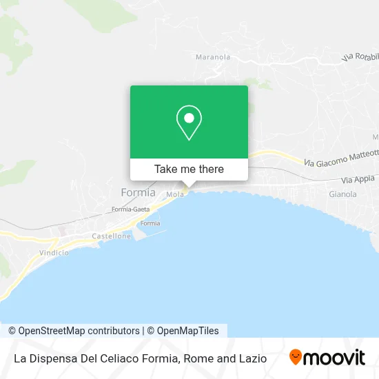 La Dispensa Del Celiaco Formia map