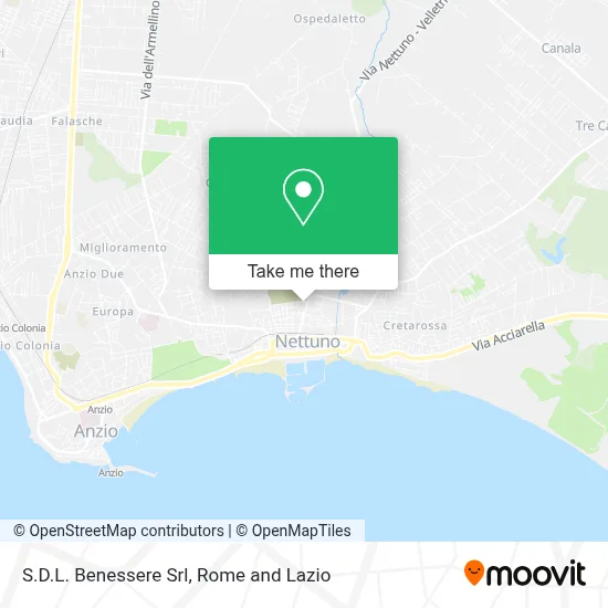 S.D.L. Benessere Srl map