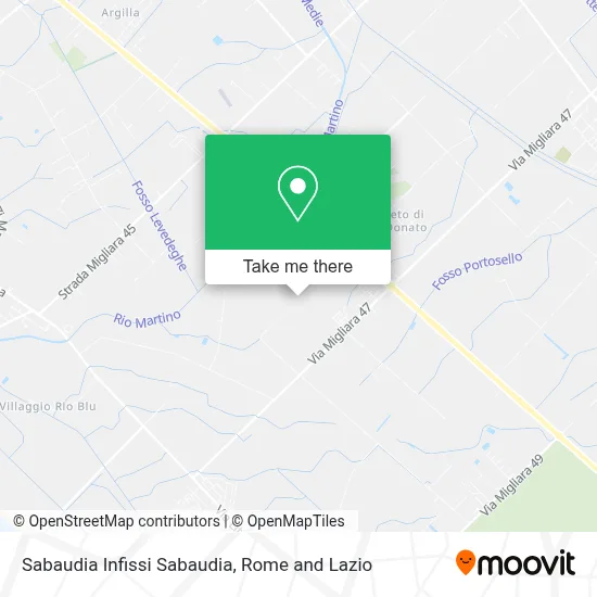 Sabaudia Infissi Sabaudia map