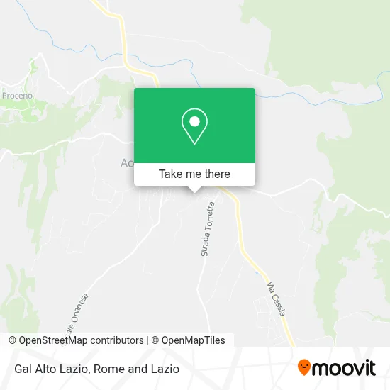 Gal Alto Lazio map