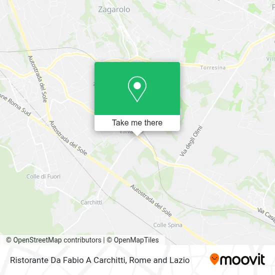 Ristorante Da Fabio A Carchitti map