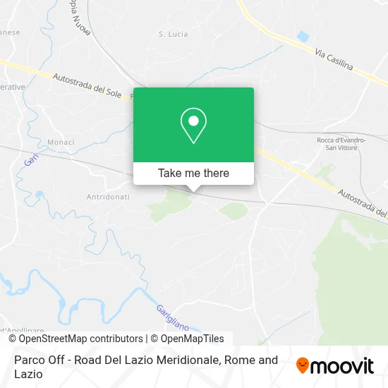 Parco Off - Road Del Lazio Meridionale map