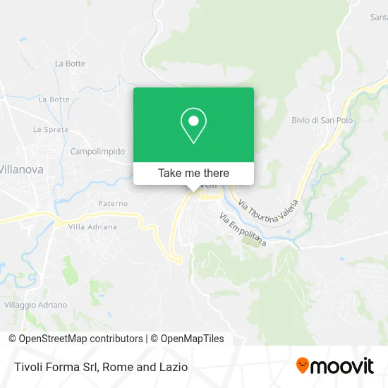 Tivoli Forma Srl map
