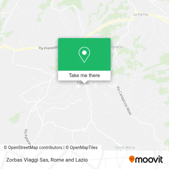 Zorbas Viaggi Sas map