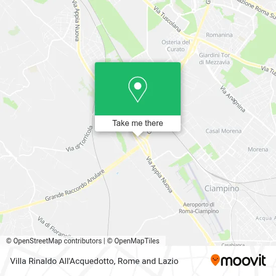 Villa Rinaldo All'Acquedotto map