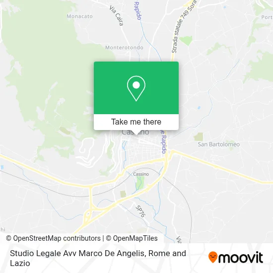 Studio Legale Avv Marco De Angelis map