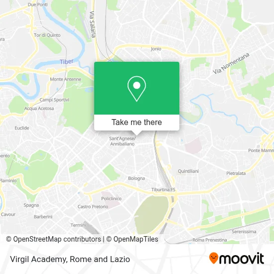 Virgil Academy map
