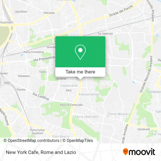 New York Cafe map