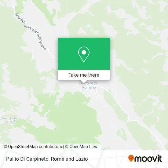 Pallio Di Carpineto map