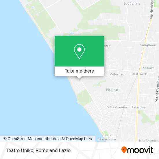 Teatro Uniko map