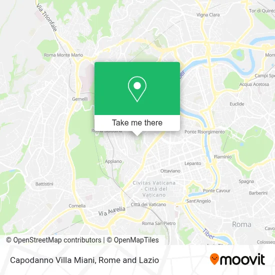 Capodanno Villa Miani map