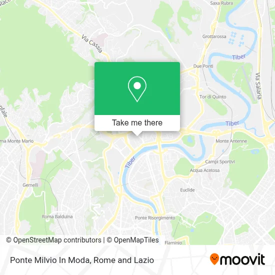 Ponte Milvio In Moda map