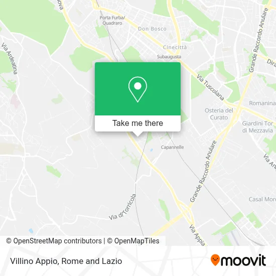 Villino Appio map