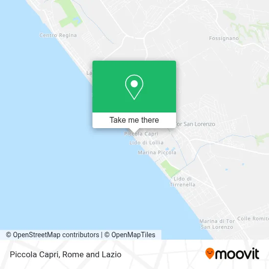 Piccola Capri map