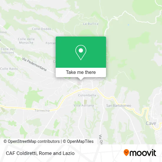 CAF Coldiretti map