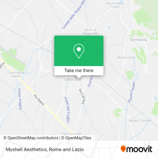 Myshell Aesthetics map