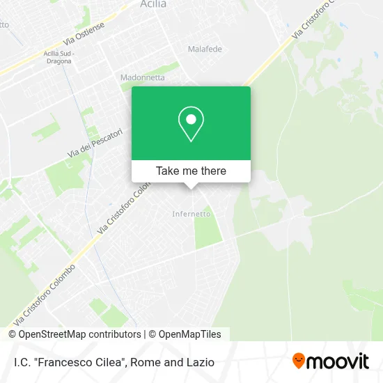 I.C. "Francesco Cilea" map