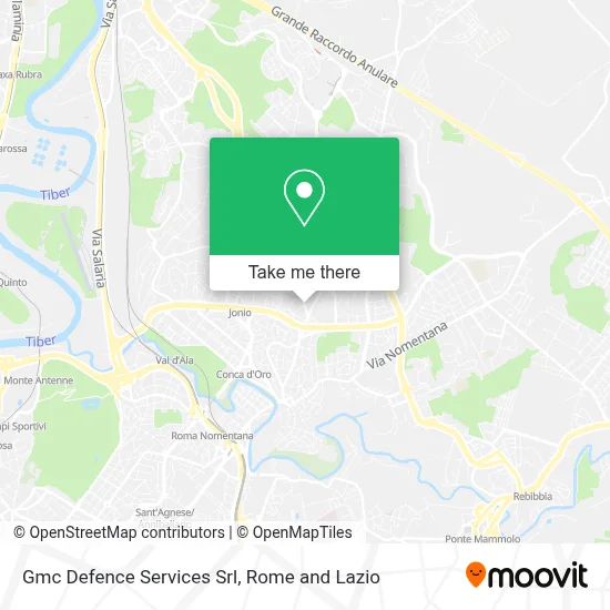 Gmc Defence Services Srl map