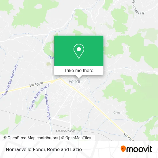 Nomasvello Fondi map