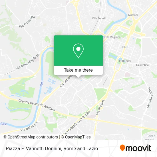 Piazza F. Vannetti Donnini map